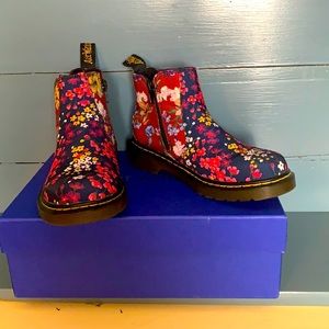 Floral no lace Doc Marten children's boots